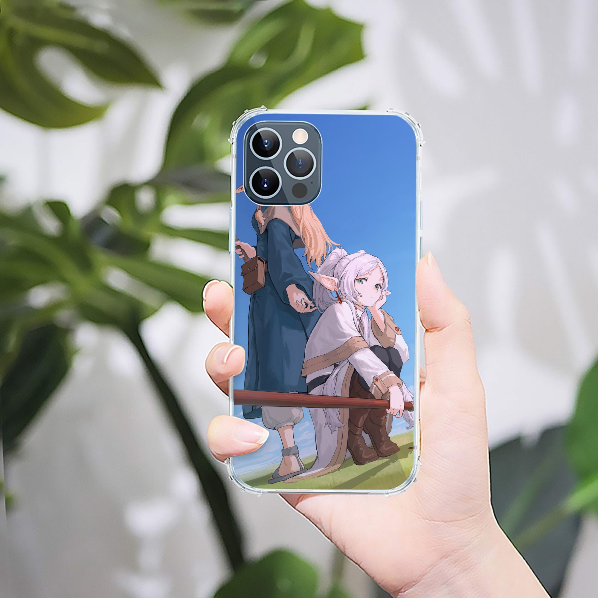 （画像用） 葬送のフリーレン Frieren 【iPhone 12シリーズ対応】透明スマホケース（クリアソフトケース）